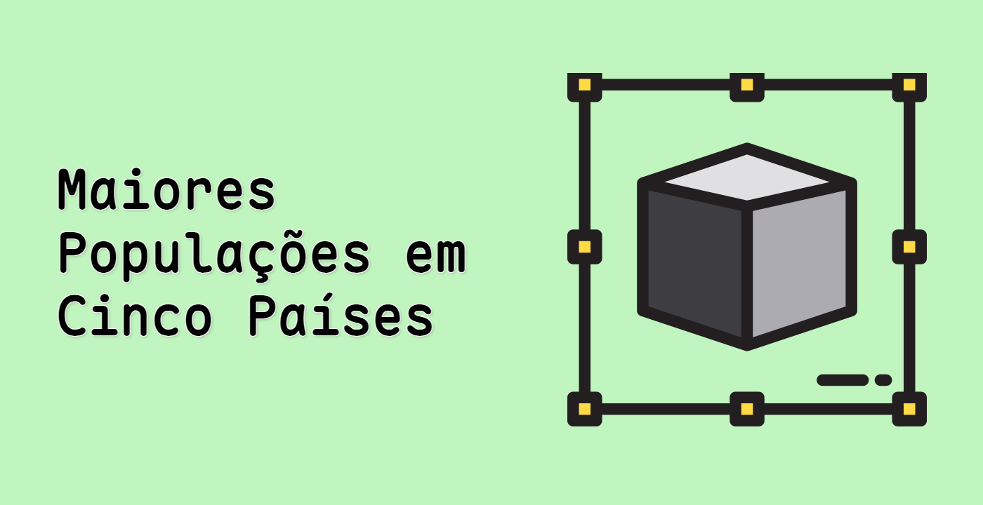 Maiores Populações em Cinco Países